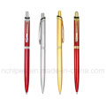 Sharp Gold & Silver Clip Slim Metal Pen